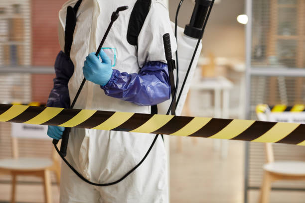 Professional Trauma Scene Cleanup technician working in Newark, NY